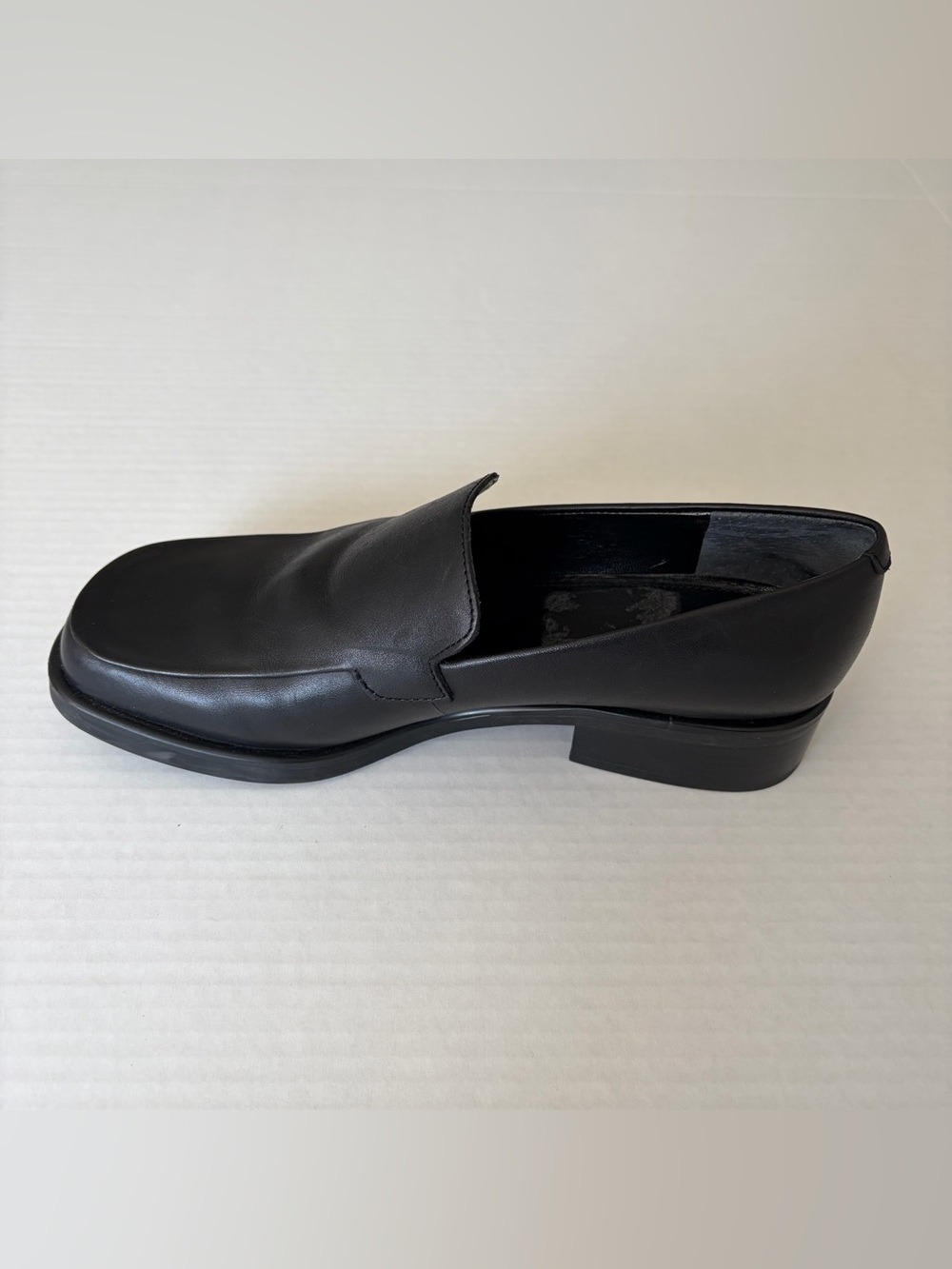 Franco Sarto Women’s Black Leather Slip-On Loafers - Picture 9 of 9
